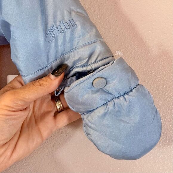 NWT Vintage FUBU The Collection Girls Hooded Snowsuit One Piece Baby 12 Months - Picture 2 of 11